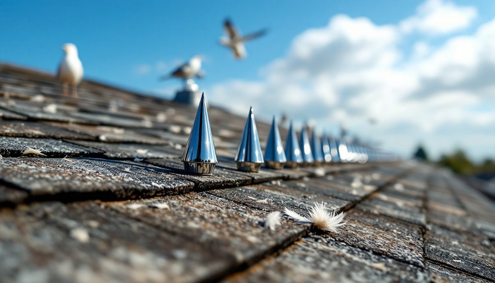 discourage rooftop seagull nesting