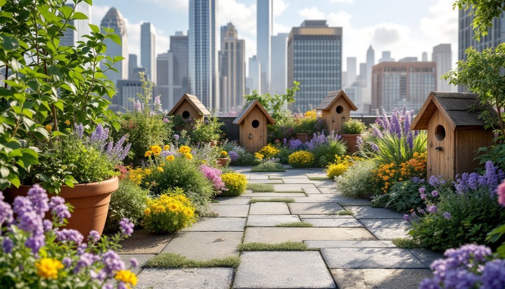 urban bird friendly rooftop gardens