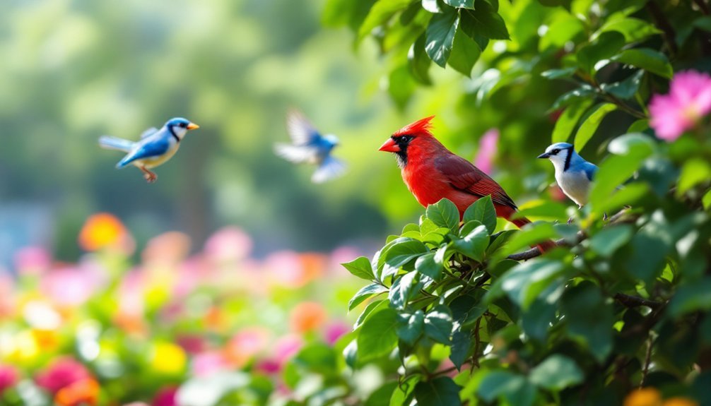 urban birds in parks