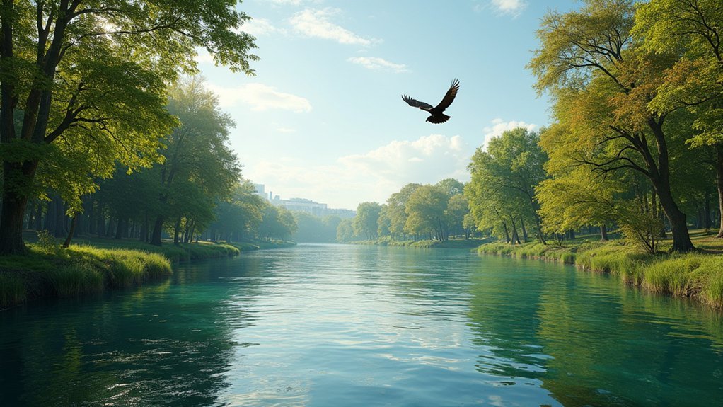 eagle watching at rivers