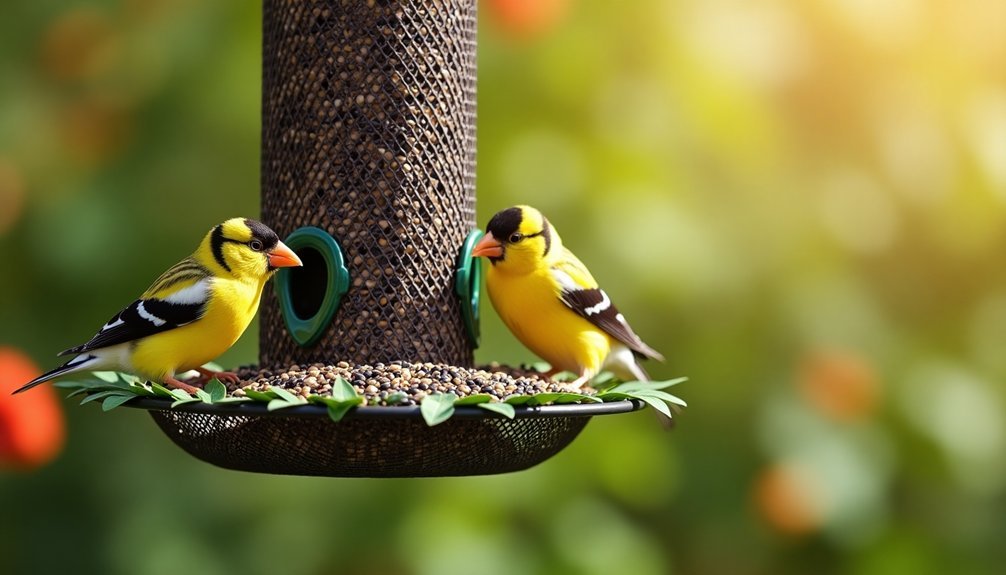nyjer seed feeder design