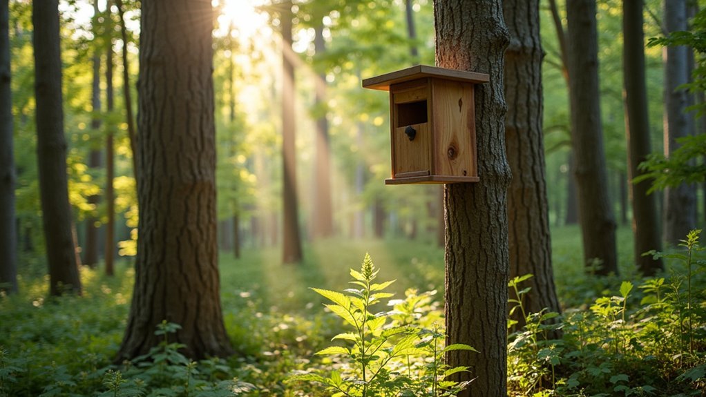 optimal woodpecker nesting height