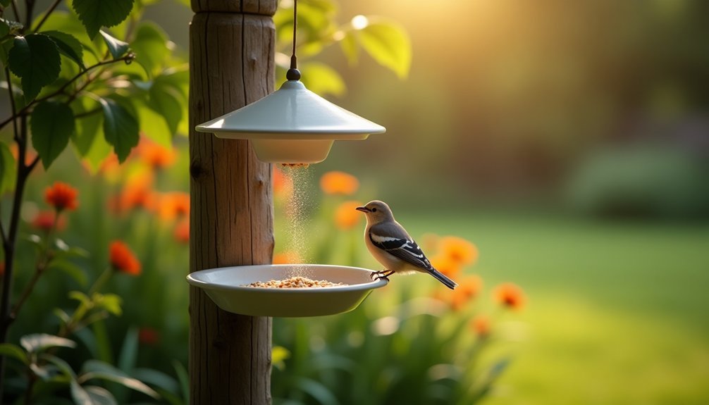 quiet weather resistant feeders