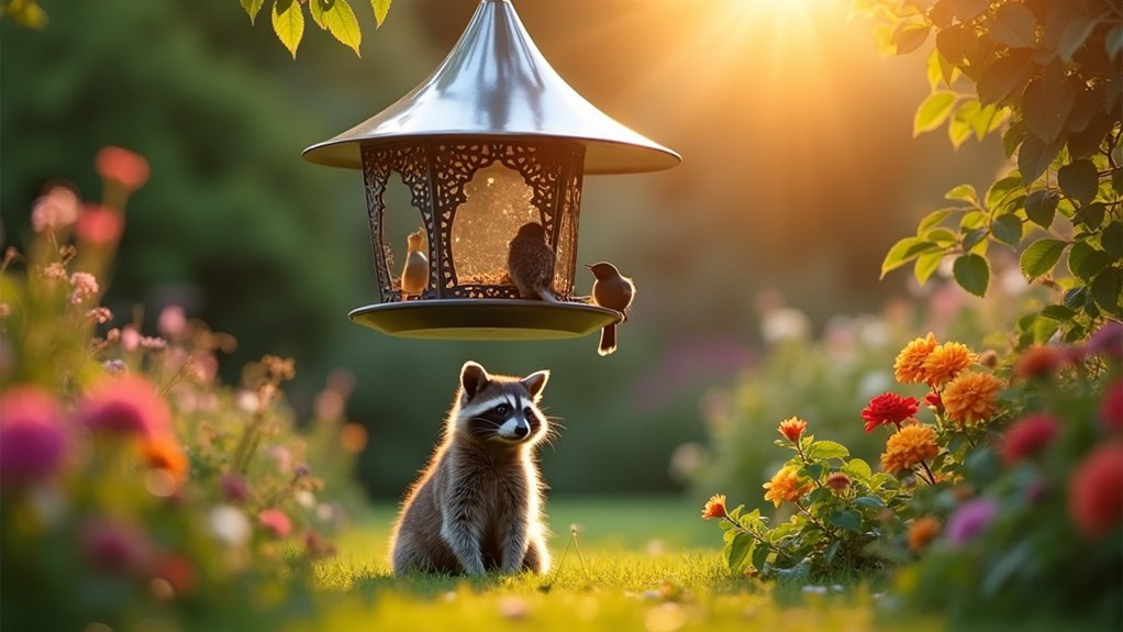 raccoon proof bird feeder solutions