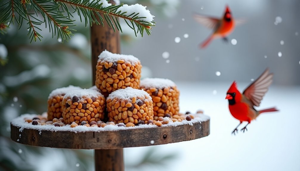suet loving winter birds