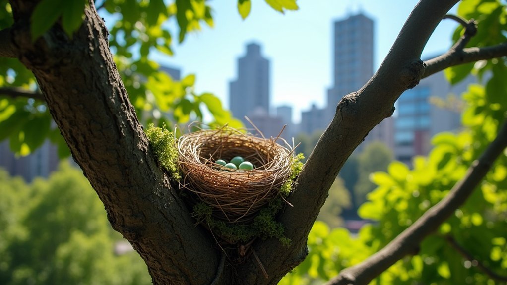urban bird nest locations