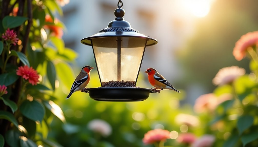 urban garden for finches