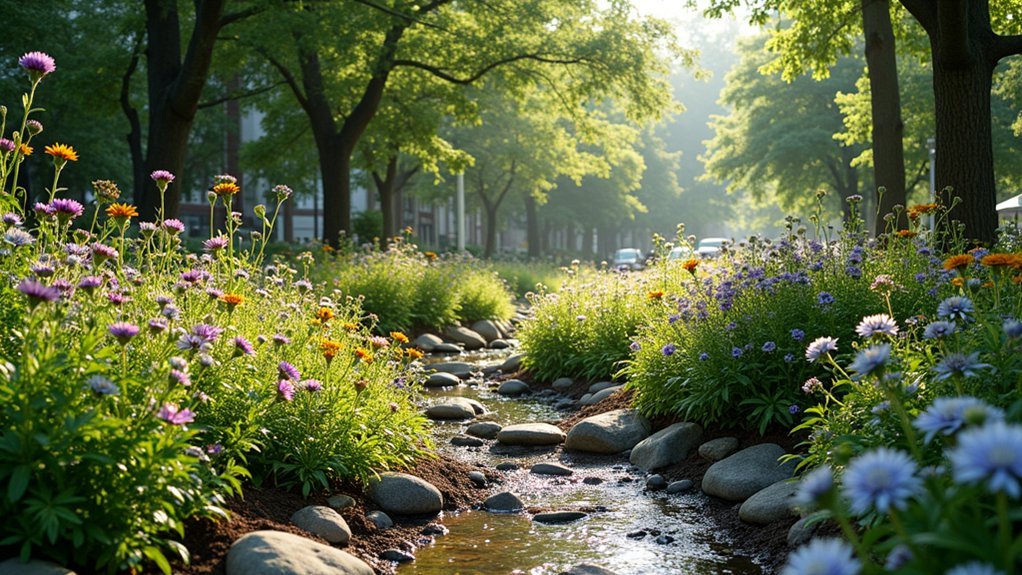 wildlife friendly urban rain gardens