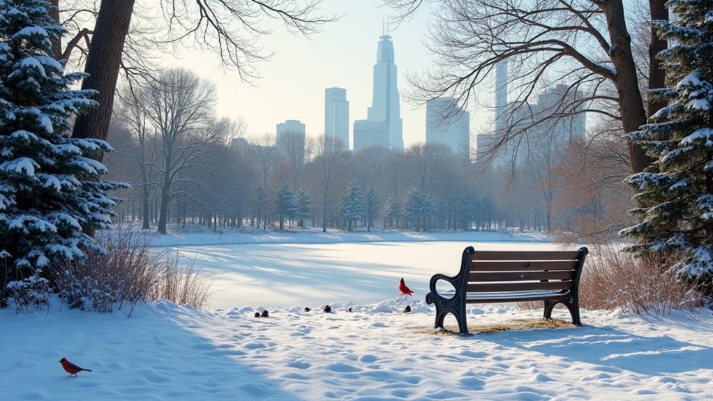 winter urban birdwatching locations