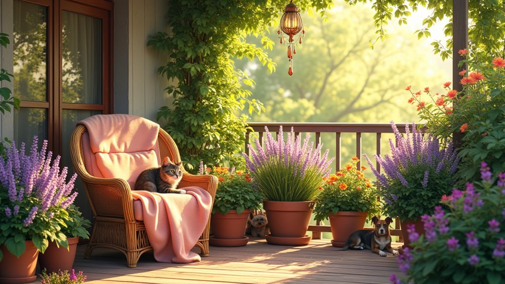 balcony garden pet paradise