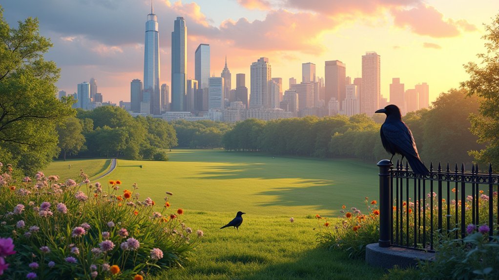 bird territories in urban environments