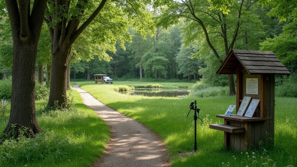 birdwatching in cemetery pathways
