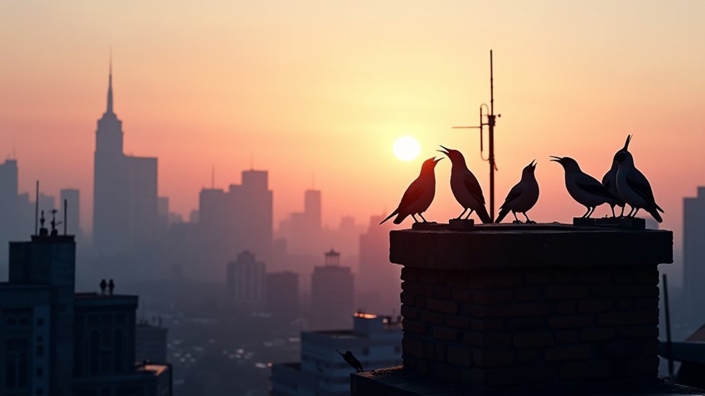city birds morning chorus