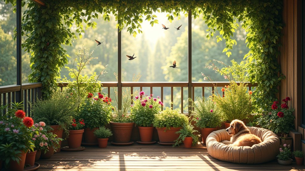 pet safety bird watching