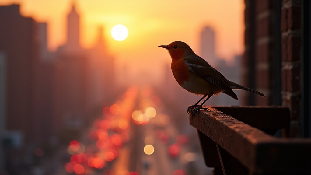 songbirds disrupted by traffic