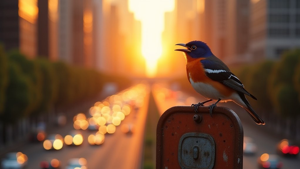 traffic noise affects birds