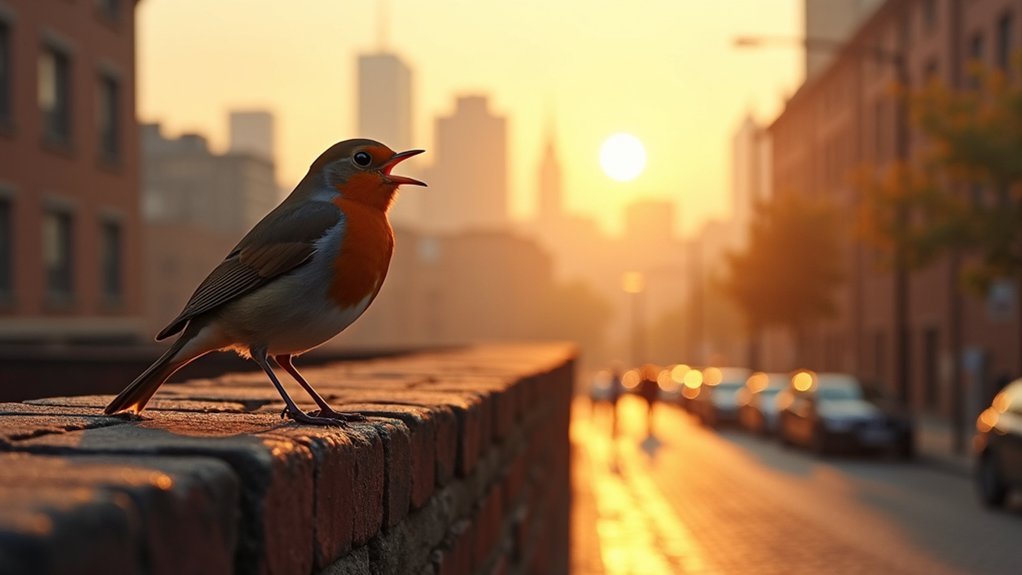 Urban Robins: Dawn Chorus Shifts in Cities