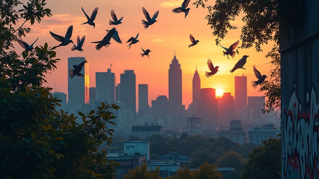 urban noise affects birds