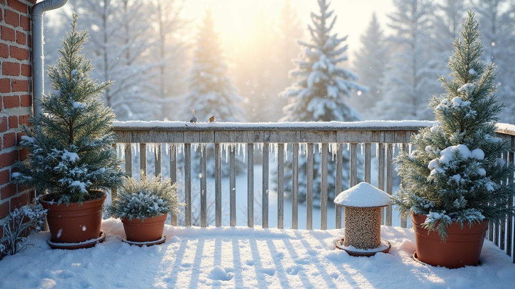 winter wildlife refuge balconies